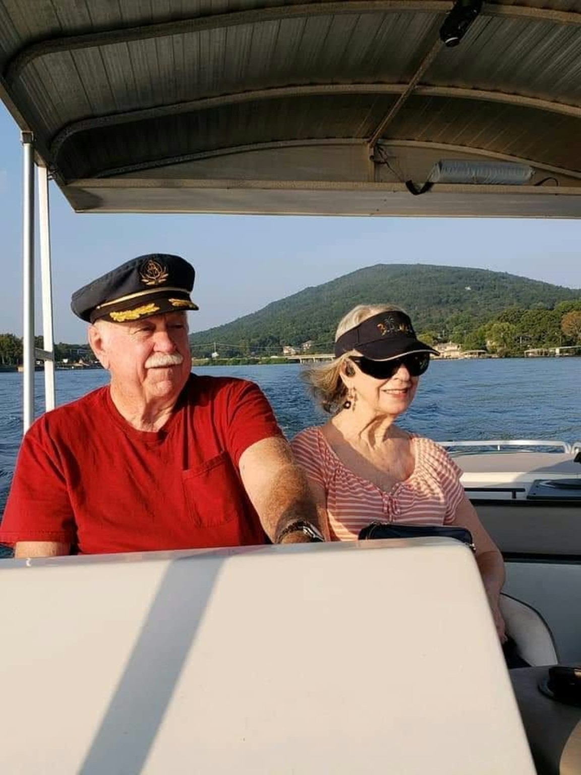 Audrey’s parents enjoying a boat ride together